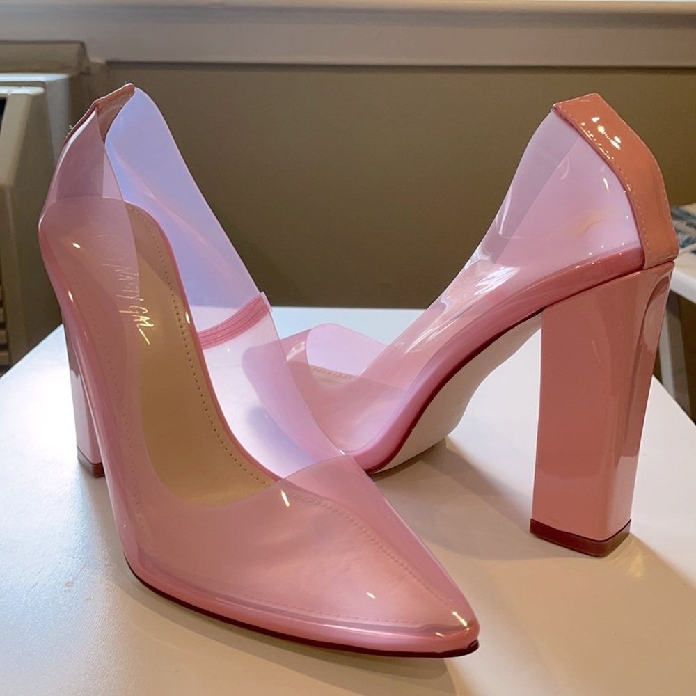 Pink Glossy Party Pumps
